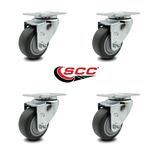 Cambro 60005 Ingredient Bin And Camcrisper Swivel Caster Replacement Set - SCC